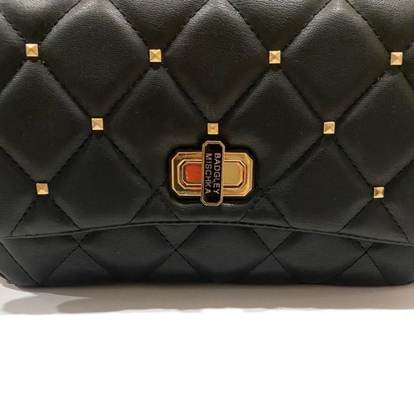 Badgley Mischka Diamond Quilted Crossbody Bag NWT - Picture 3 of 15